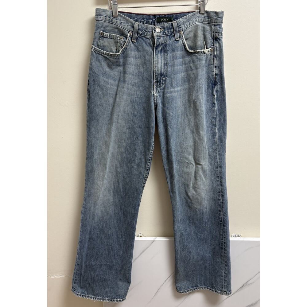 Vintage J.Crew Men’s Jeans 33x30 Made in‎ USA | Straight Leg Distressed Denim